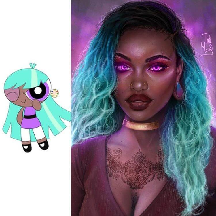 inspiringlife.pt - Artista retrata personagens de animação em fase adulta numa série de fantásticas ilustrações