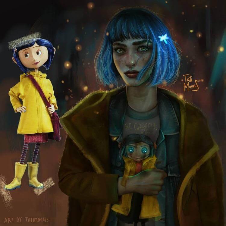 inspiringlife.pt - Artista retrata personagens de animação em fase adulta numa série de fantásticas ilustrações