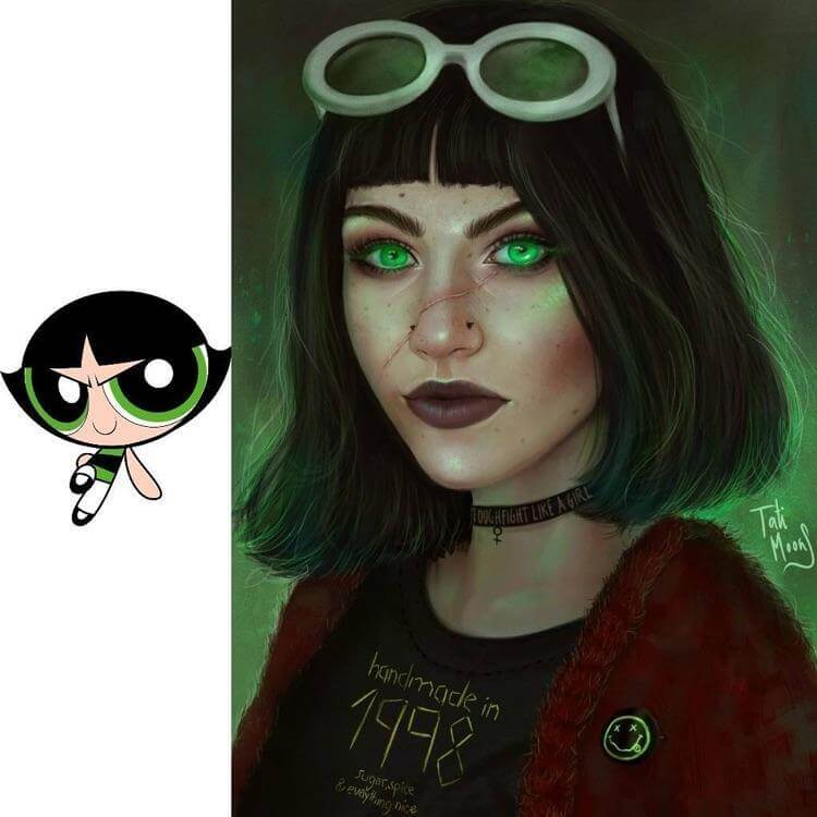 inspiringlife.pt - Artista retrata personagens de animação em fase adulta numa série de fantásticas ilustrações